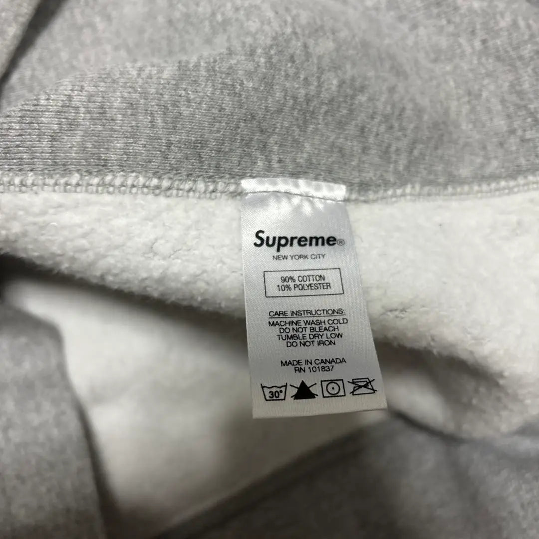 Sudadera con capucha y logo de caja Supreme Cowes Chalk 21SS L