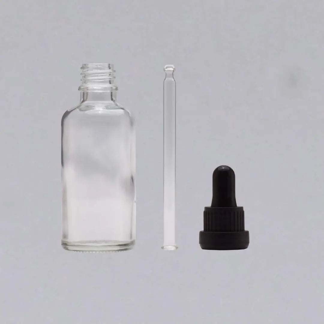 Set of 3 50ml Clear Glass Dropper Bottle Dropper Bottle Dropper Bottle Aroma Storage Container