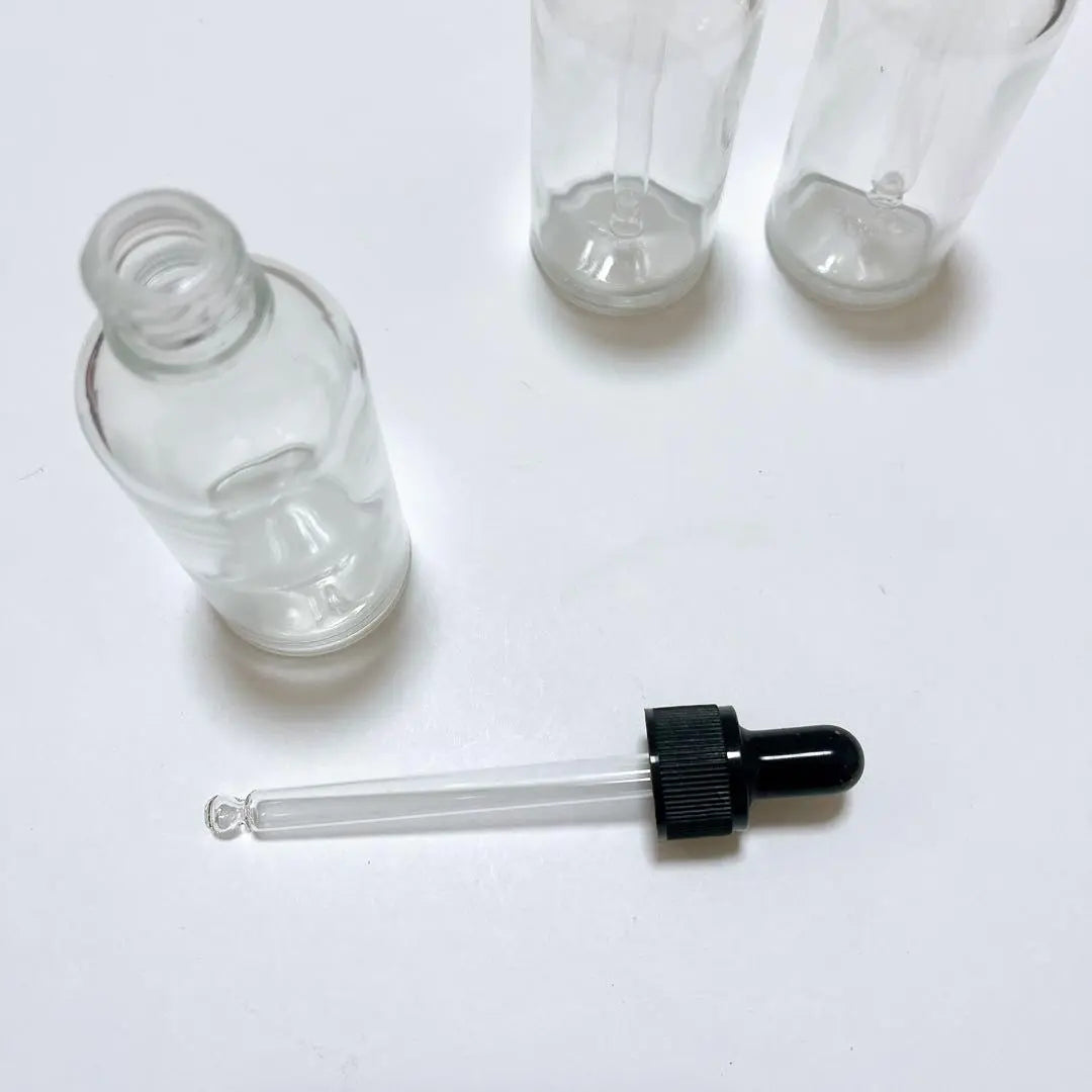 Set of 3 50ml Clear Glass Dropper Bottle Dropper Bottle Dropper Bottle Aroma Storage Container