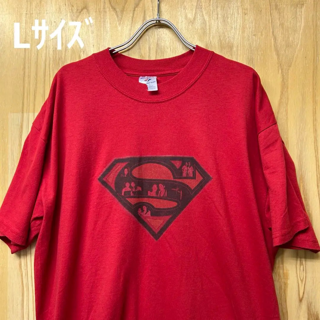 USA used clothes T -shirt L size Jerzees Red