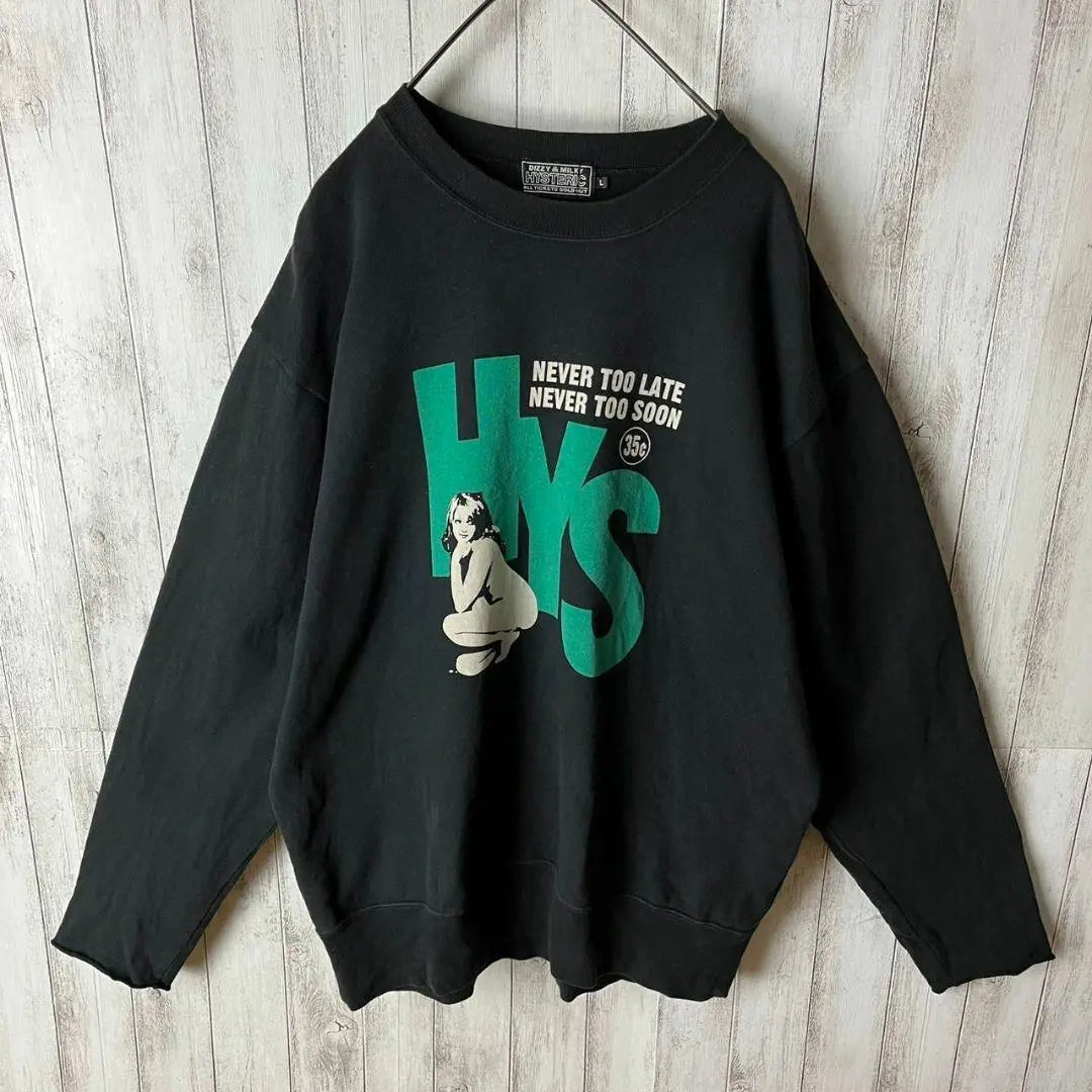 [Rare, sold out immediately] Hysteric Glamour ☆ Hiss Girl Sweatshirt / 1156