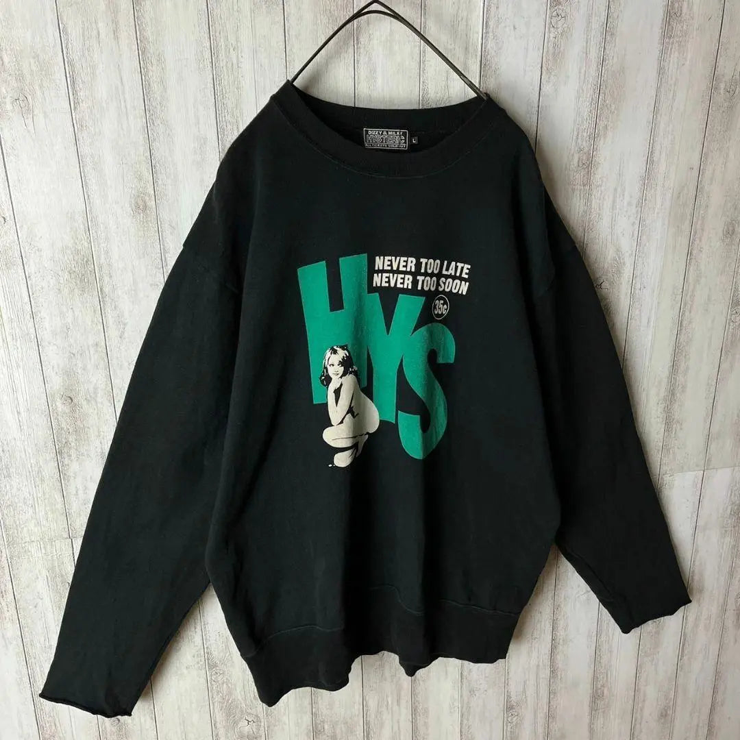 [Rare, sold out immediately] Hysteric Glamour ☆ Hiss Girl Sweatshirt / 1156