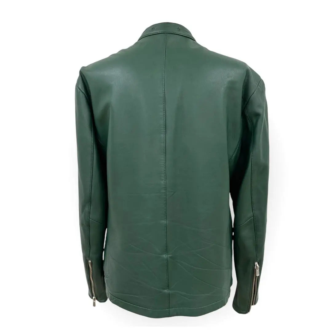 ABAHOUSE Lamb Leather Single Riders Jacket 44