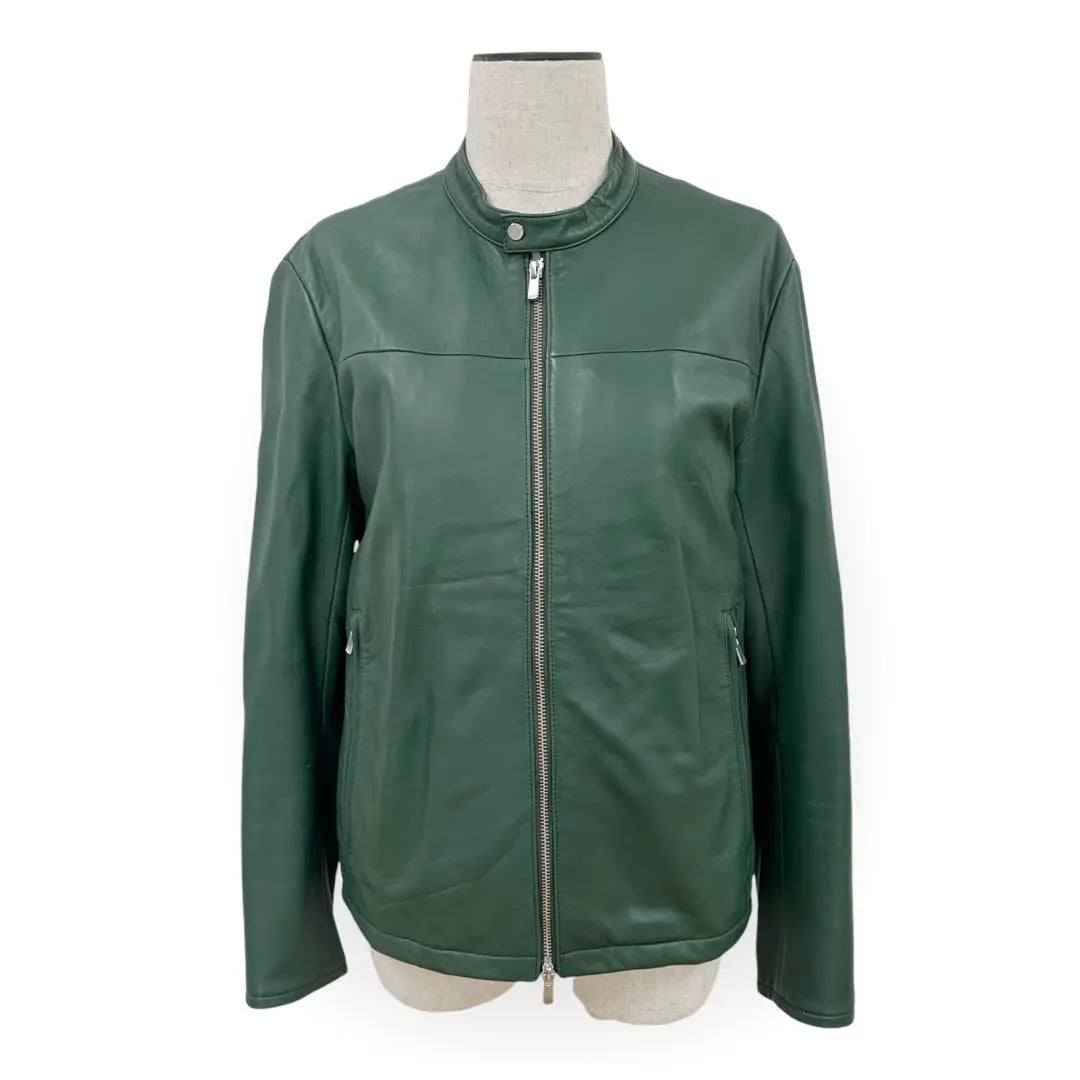 ABAHOUSE Lamb Leather Single Riders Jacket 44