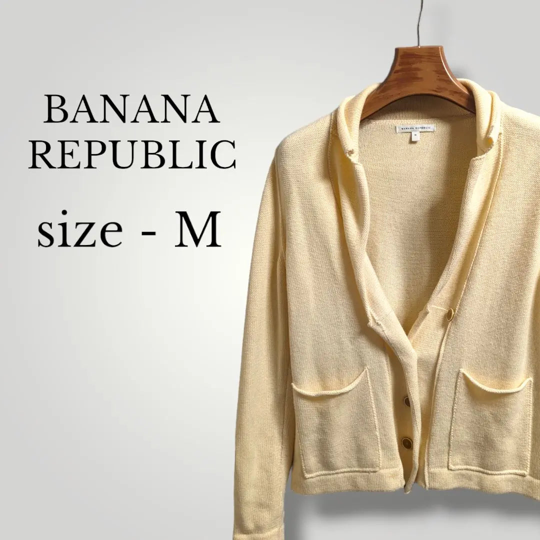 [16] Banana Republic Half Button Long Sleeve Knit Cardigan Wool Blend