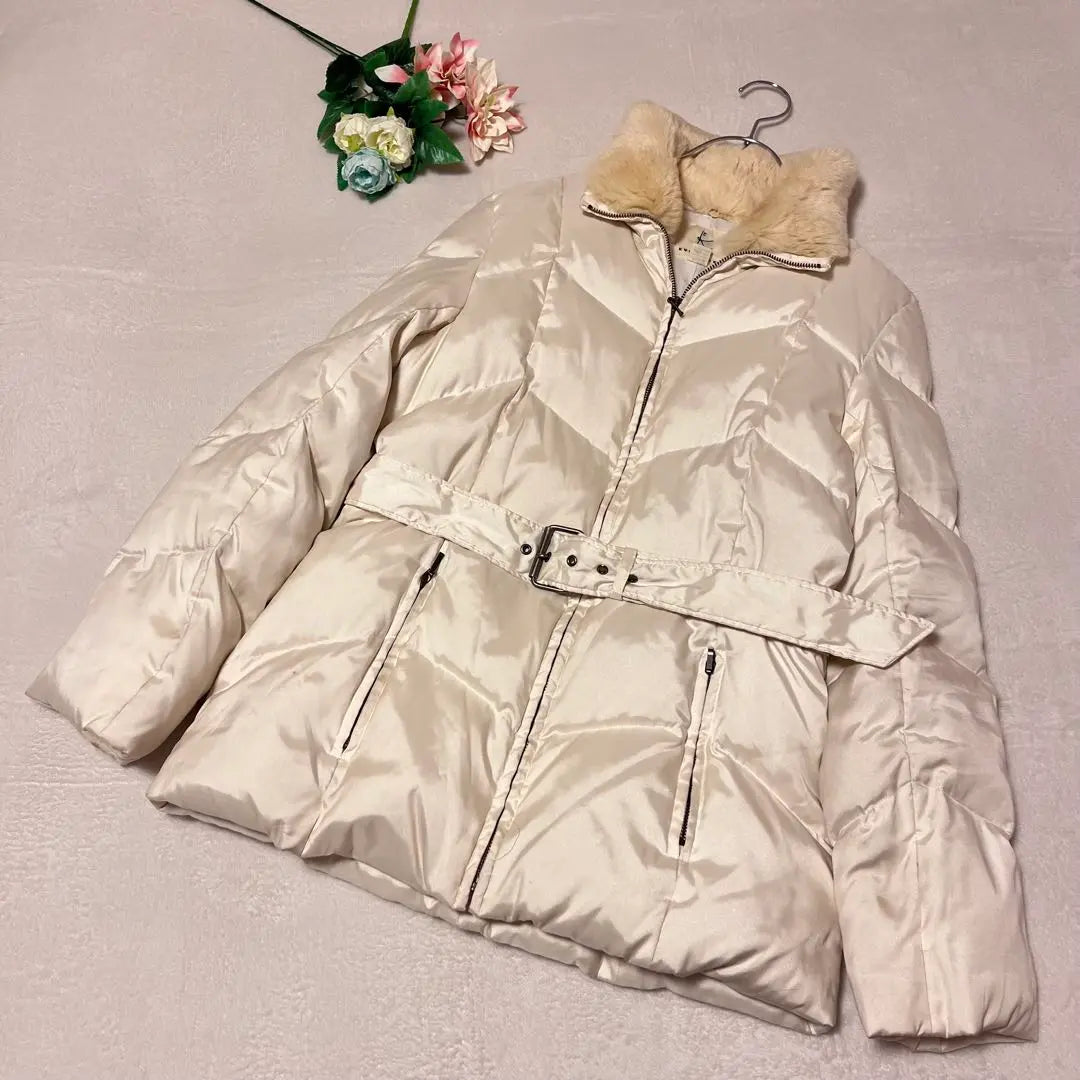 Kumikyoku [M] Women's Down Jacket with Belt Quilting