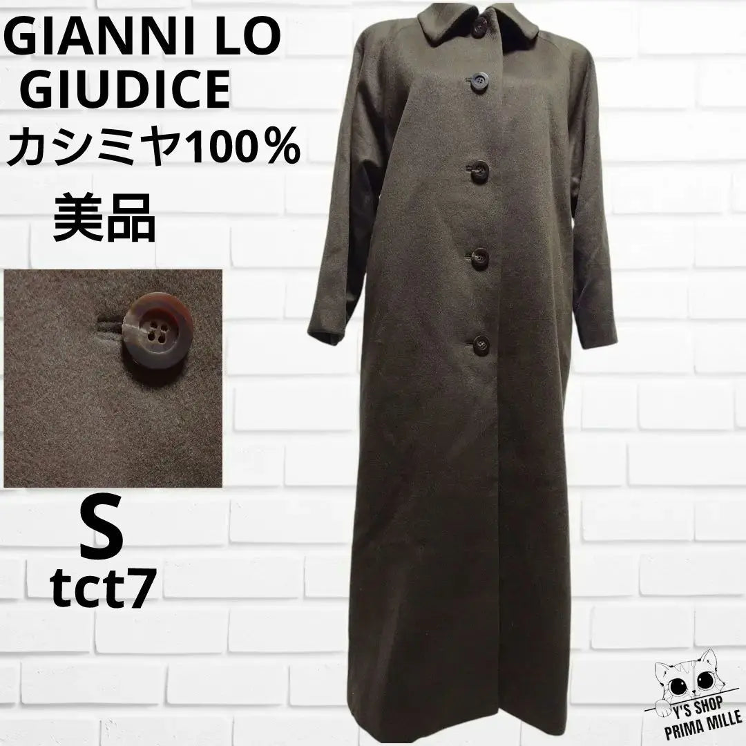 Good condition GIANNI LO GIUDICE long coat cashmere 100tct7