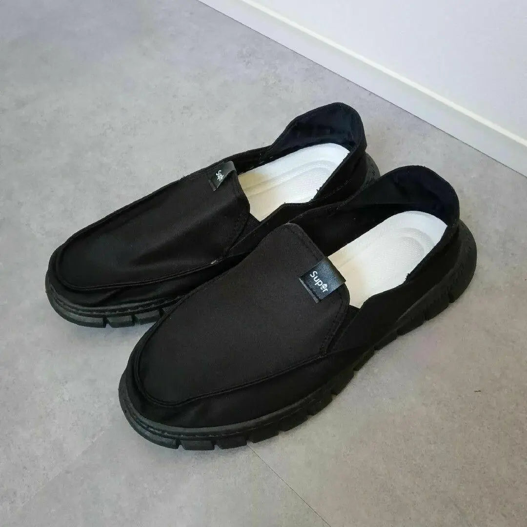 ▽Zapatillas sin cordones para hombre Sandalia negra negra negra