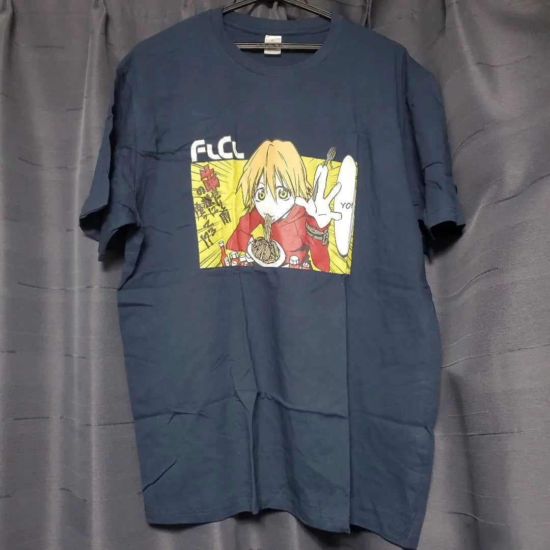 Camiseta Flikuri FLCL Harco Ramen Talla XL Azul Marino | フリクリ FLCL ハルコ ラーメン Tシャツ XLサイズ ネイビー