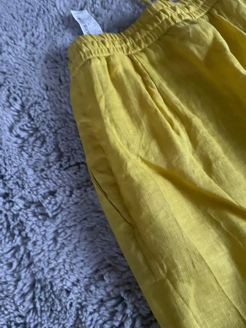 [ZARA] Yellow Linen Casual Pants Size S