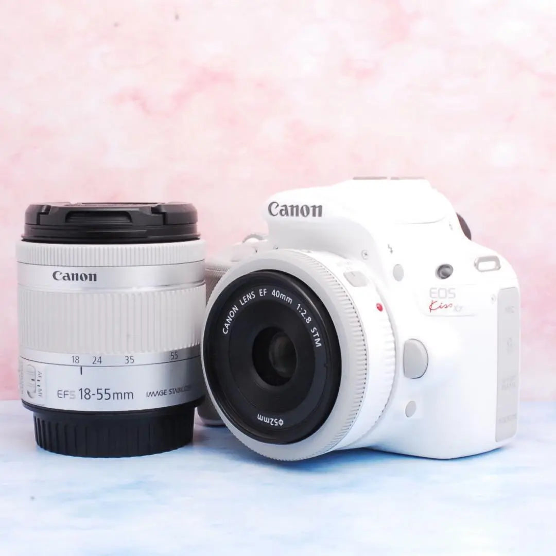 Stylish white & superb condition & double lens☆Cannon Kiss X7☆SLR camera | お洒落なホワイト＆極美品＆Wレンズ☆キャノン Kiss X7☆一眼レフカメラ