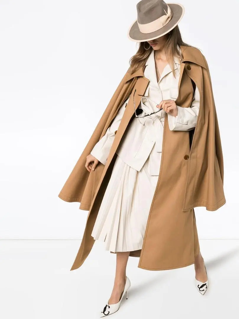 LEMAIRE Cape Trench Coat Oversized