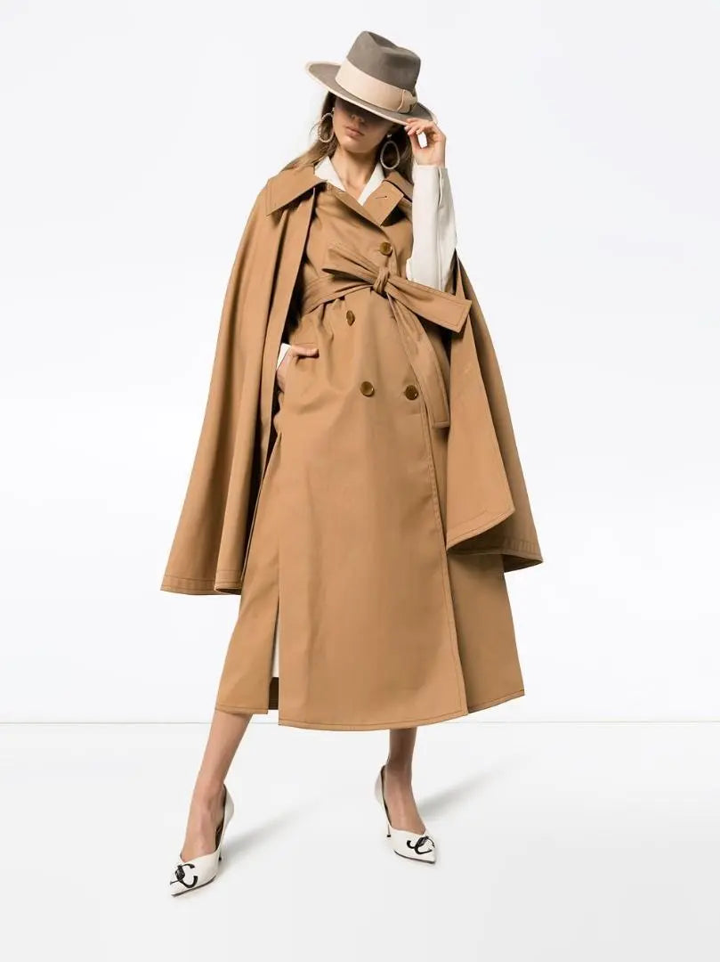 LEMAIRE Cape Trench Coat Oversized