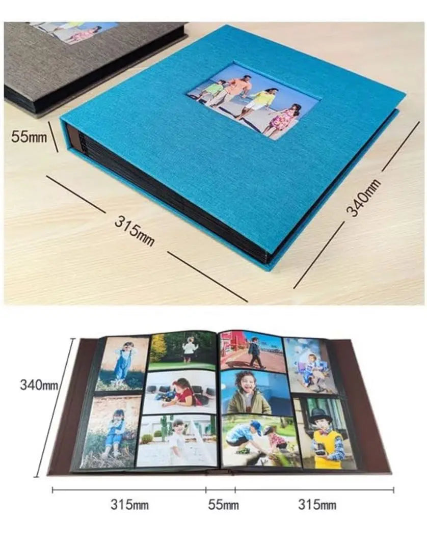 Album Photo Album Up to 600 Photos Purple Large Capacity Baby Gift DIY