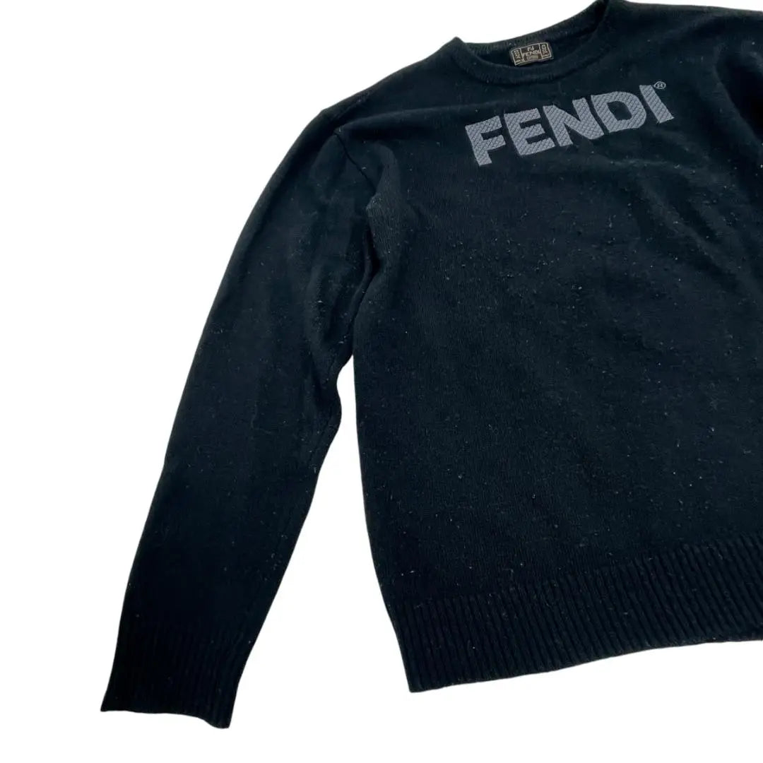 Fendi FENDI Knit Navy Sweater Wool Hombre equivalente L | フェンディ FENDI ニット ネイビー セーター ウール メンズL相当