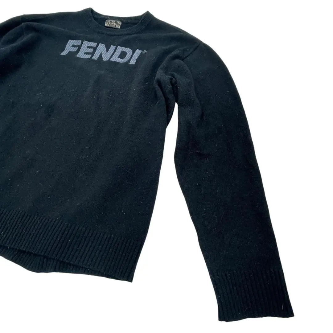 Fendi FENDI Knit Navy Sweater Wool Hombre equivalente L | フェンディ FENDI ニット ネイビー セーター ウール メンズL相当