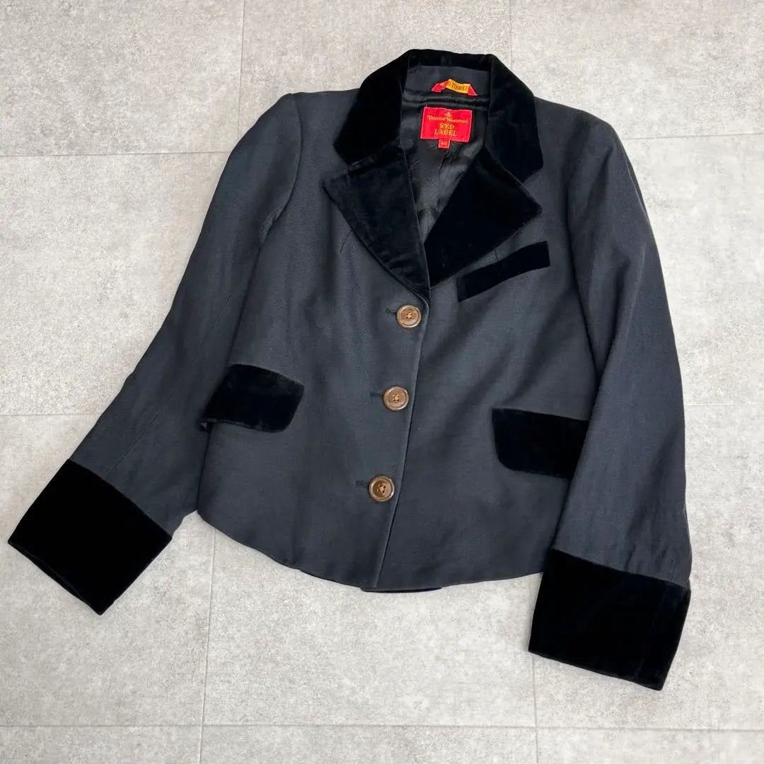 [Rare] Vivienne Westwood Velour Switchable Jacket Made in Italy