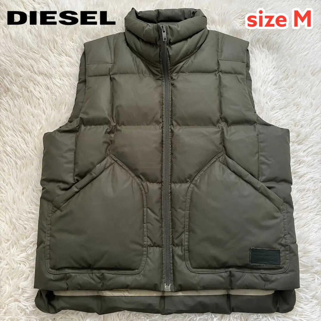 DIESEL Pandora Down Vest Khaki Men's M