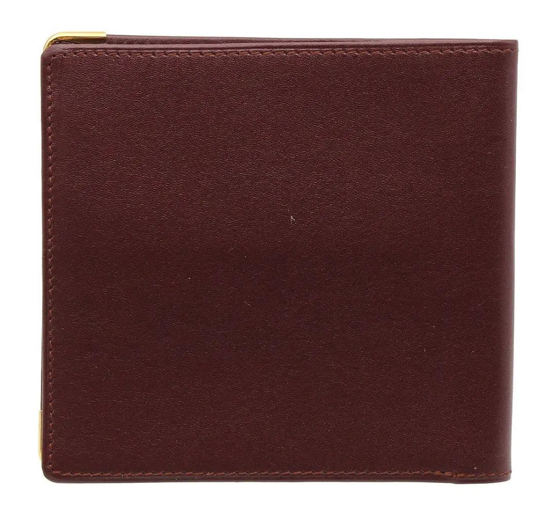 C2187 New Cartier Mastline Bifold Billfold & Coin Case Set