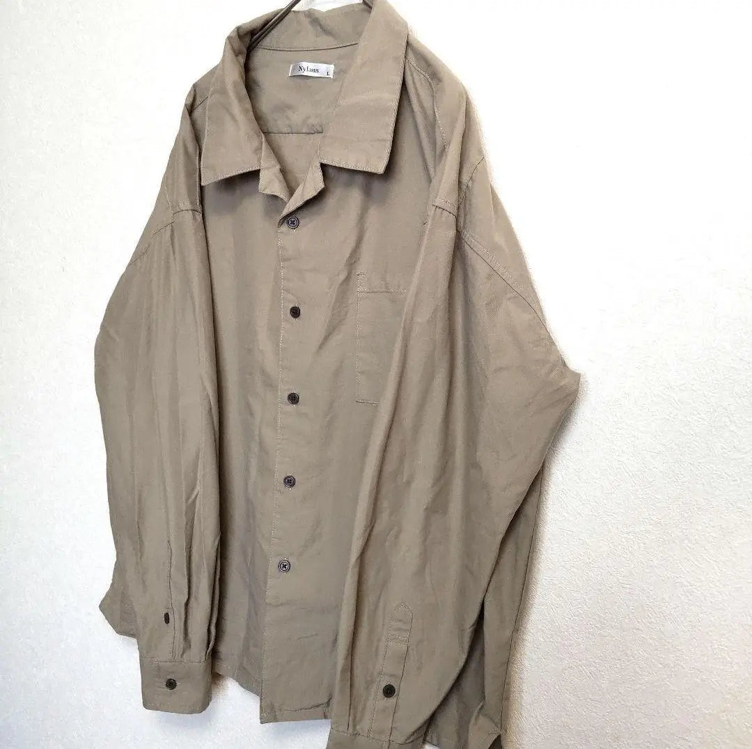 □[Nylaus] Long-sleeved shirt (L) Men's vintage clothing tops Nilas