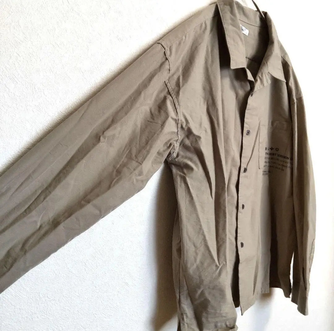 □[Nylaus] Long-sleeved shirt (L) Men's vintage clothing tops Nilas