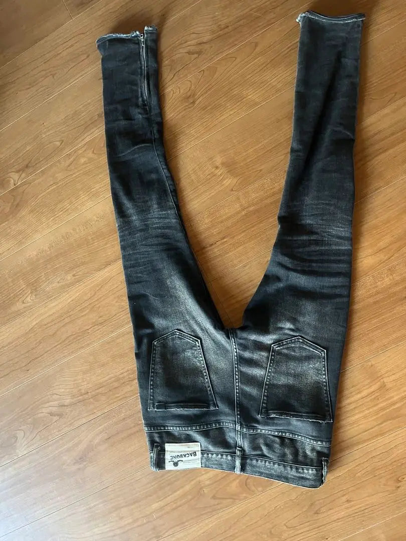 BACKBONE Damaged Denim Pants Made in Japan