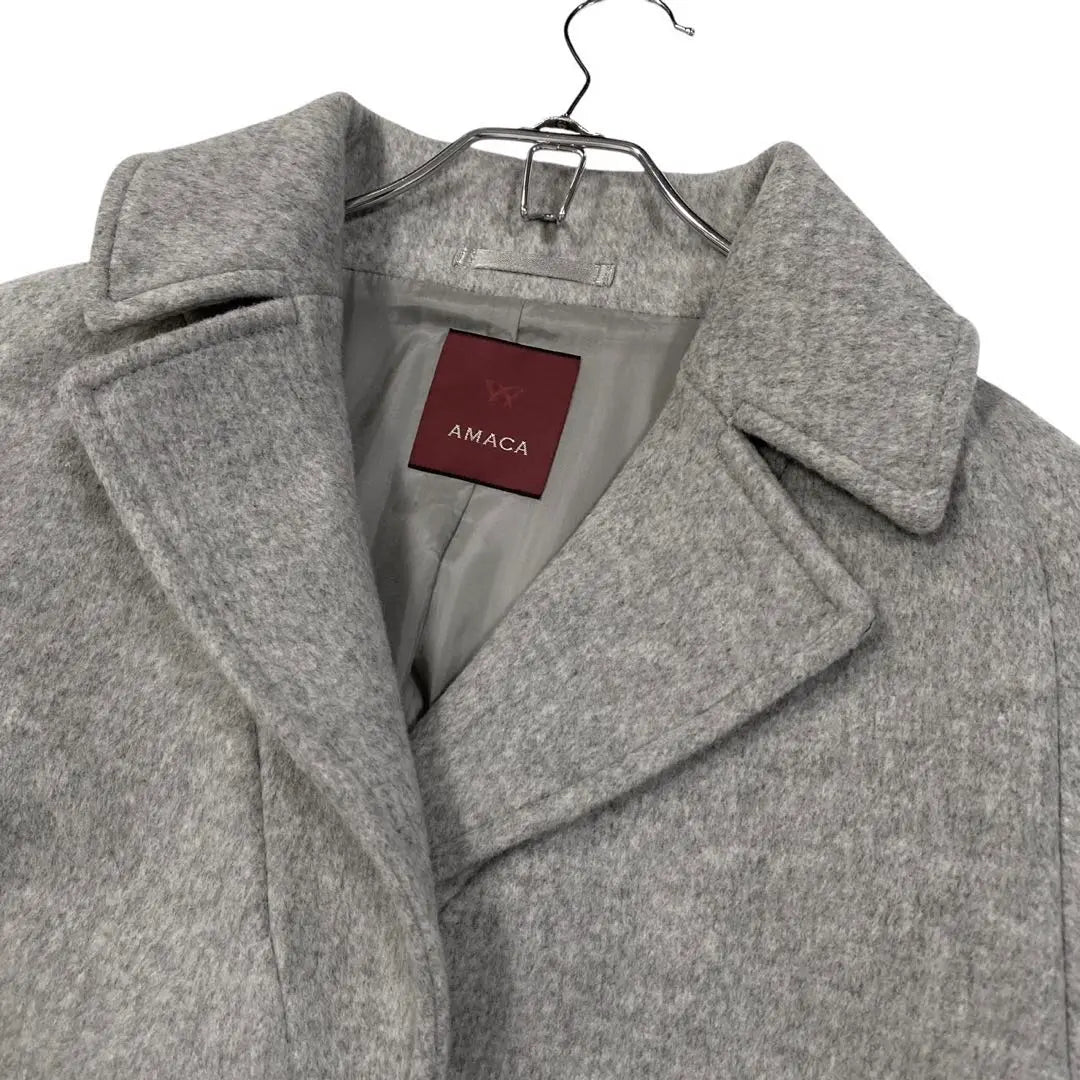 Beautiful condition AMACA wool short coat for women 44 grey