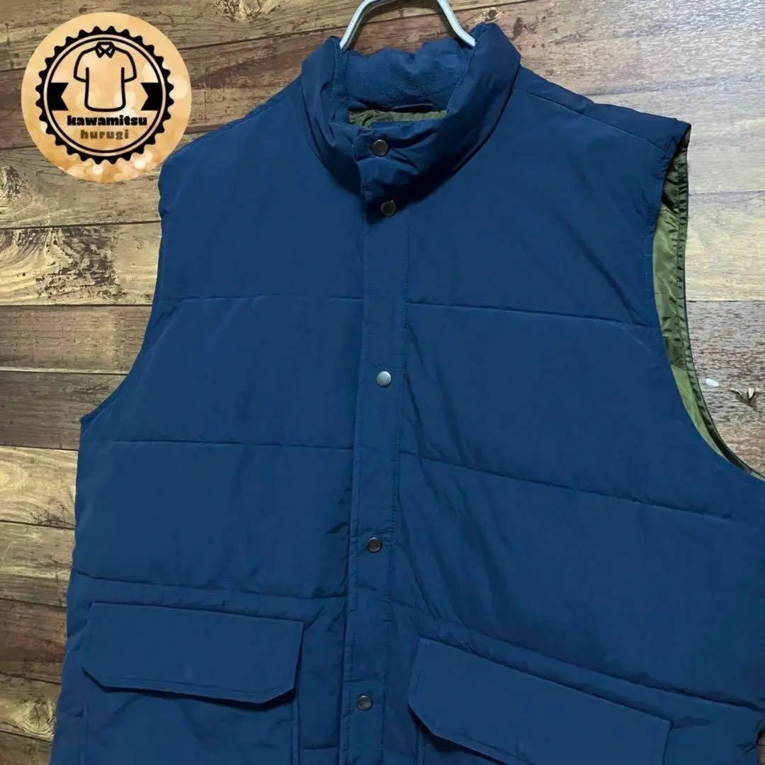 7334 Used clothing Heavy vest Padded vest Cold protection Outerwear Button 2XL