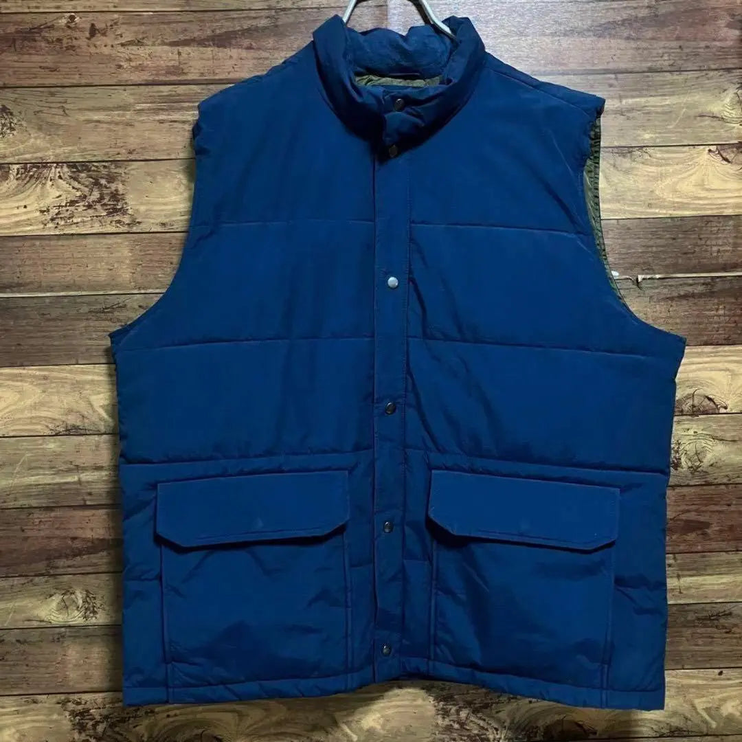 7334 Used clothing Heavy vest Padded vest Cold protection Outerwear Button 2XL