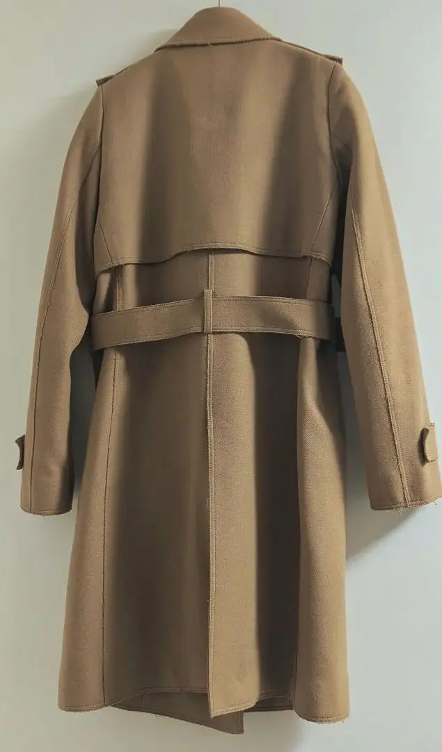 Des prés trench coat wool camel color