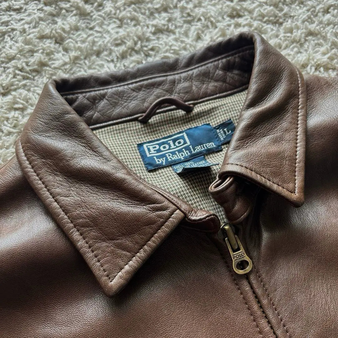 [Rare] Poloral Floren Lamb Lamber Jacket Brown 90S Old clothes L