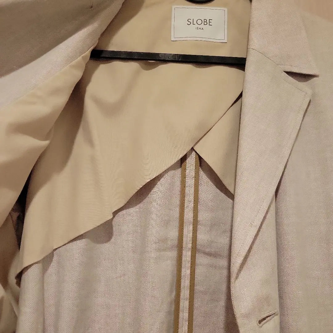 Price reduction thrower IENA SLOBE IENA Linen Chester Coat Beige