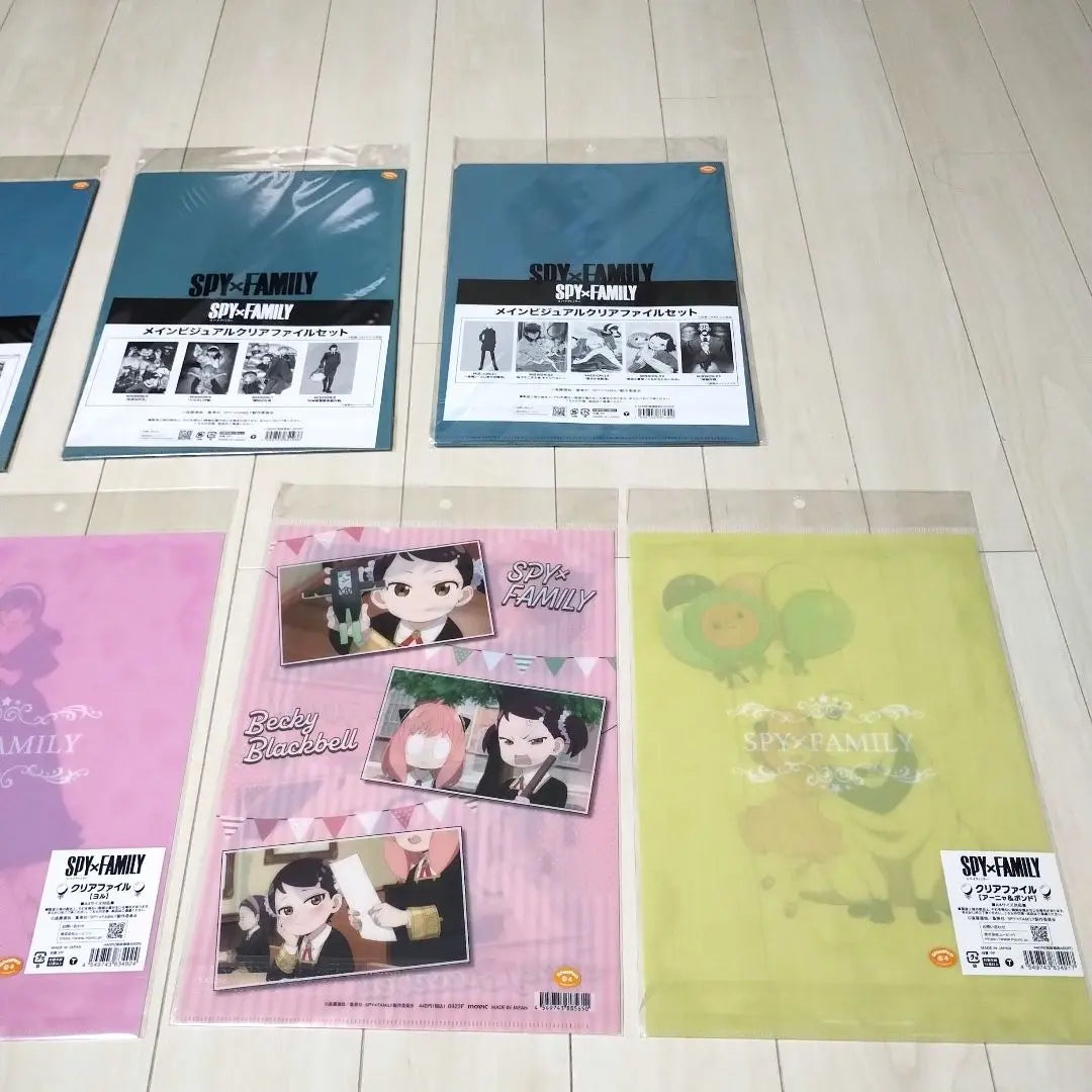 Spy Family Clear File Underlay Set of 9