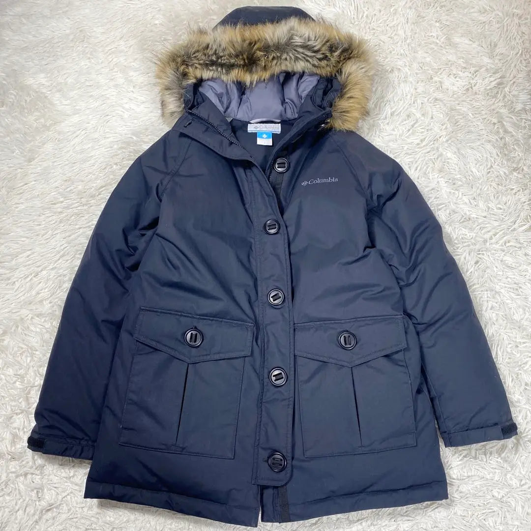 Columbia Down Coat Navy 2way Size S