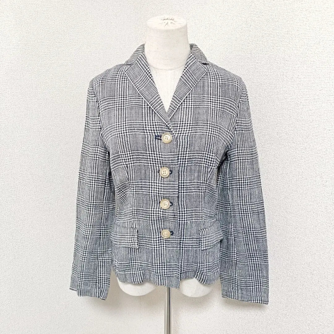 Scapa Single Tailored Jacket Outerwear Glen Check Pattern Linen 38