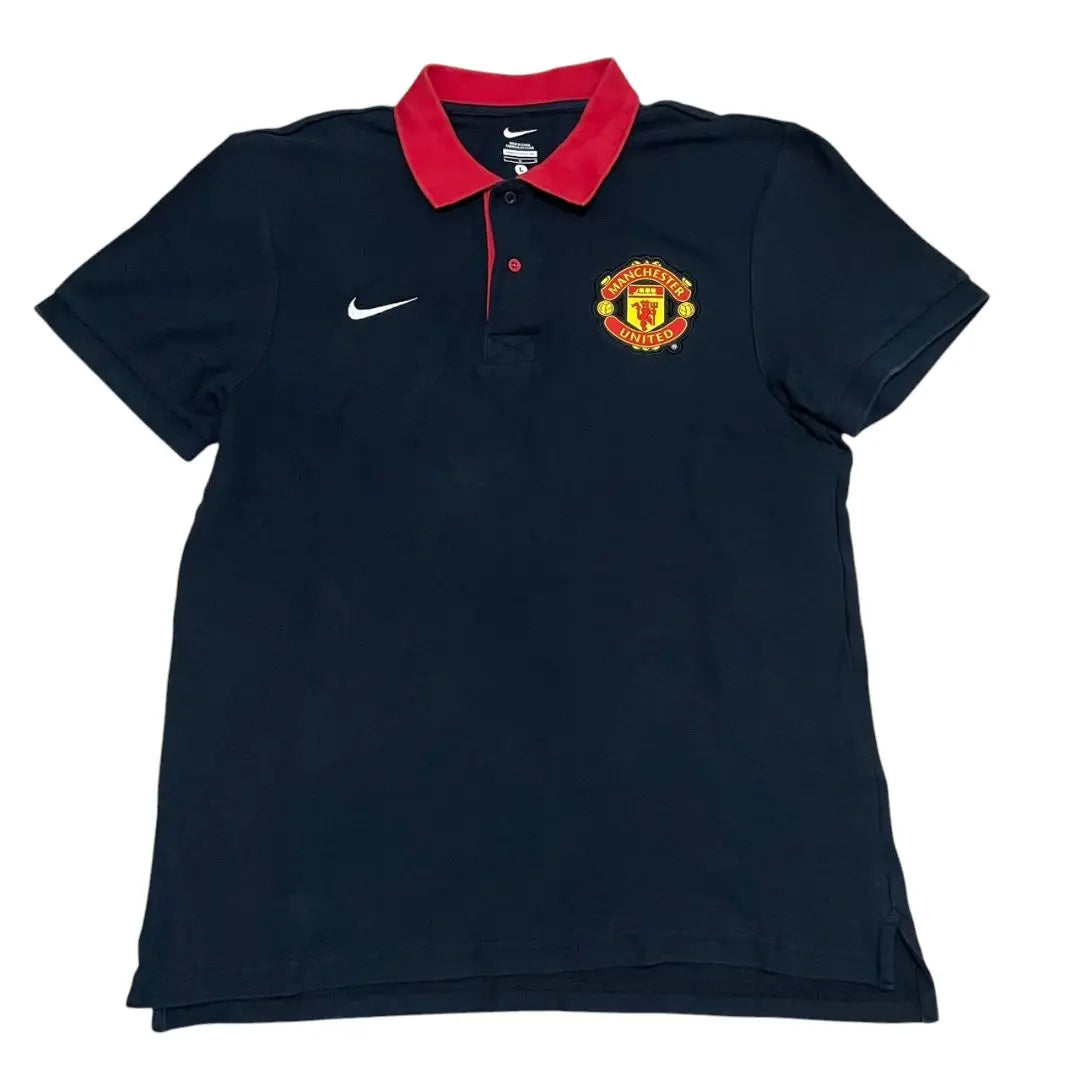 [Nike Manchester United Short Sleeve Polo Shirt Man U]