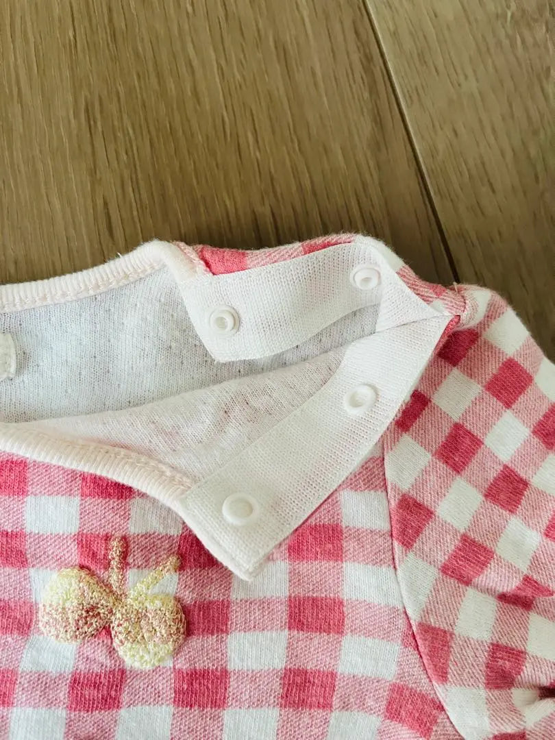 [coeur a coeur] Long sleeve shirt 90 pink check