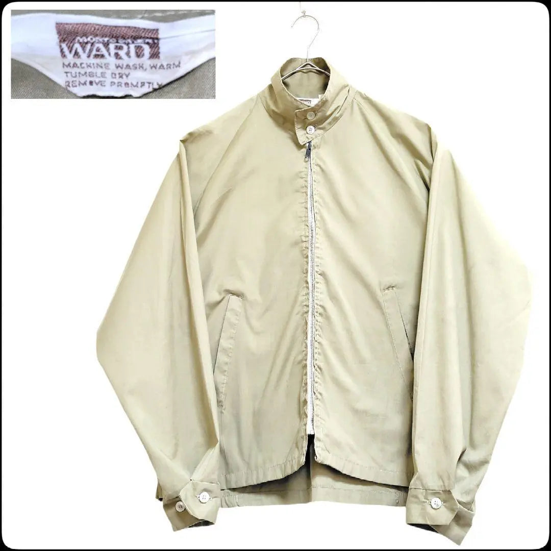 ✨ Palabra Montgomery de los años 70 ✨ Top con vuelo ★ Etiqueta triangular ★ Beige ★ Fabricado en EE. UU.