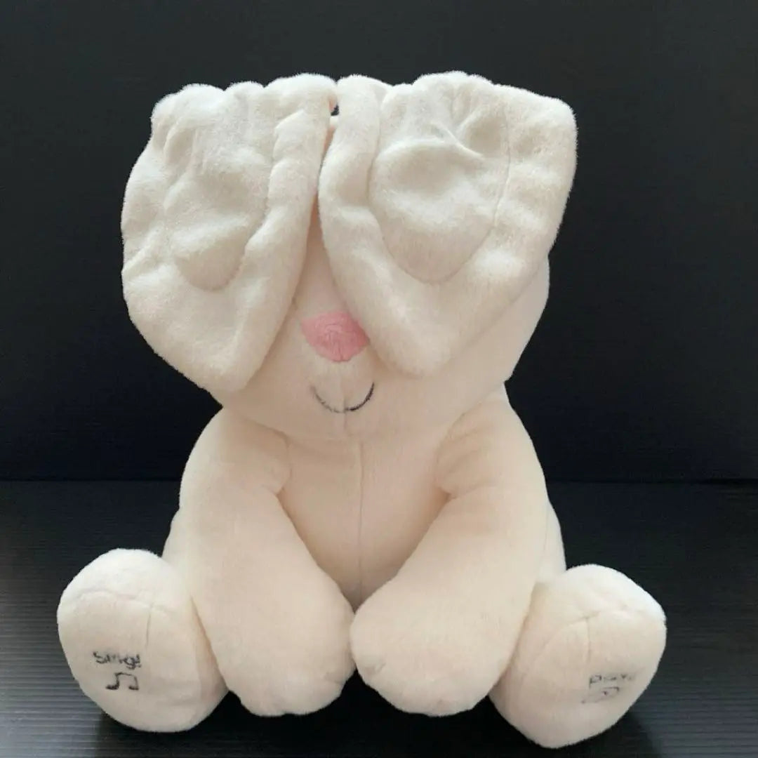 GUND Rabbit Plush Educational English Baby Toy Music Kids Toy | GUND うさぎ ぬいぐるみ 知育 英語 ベビー玩具 音楽 キッズおもちゃ