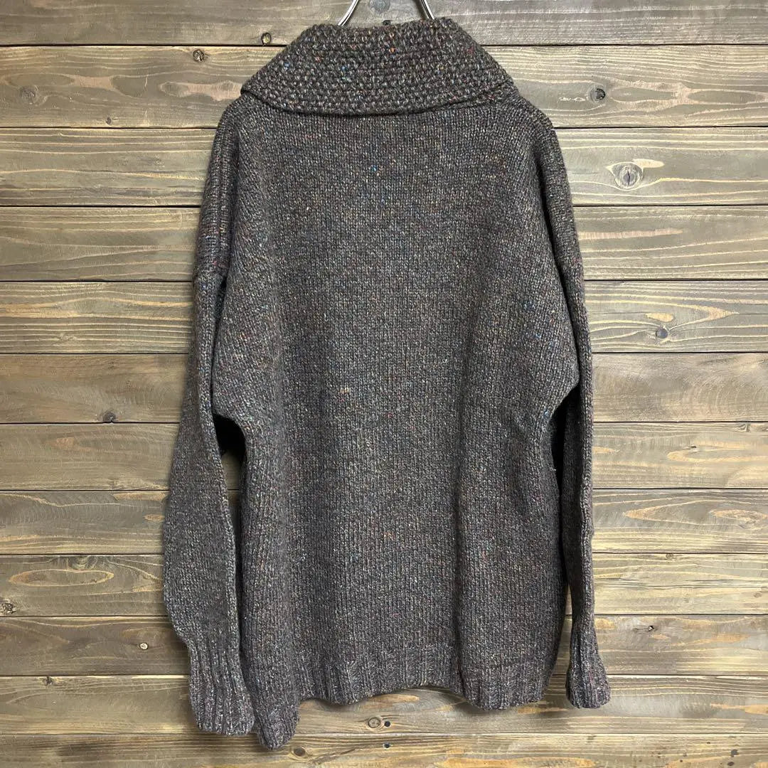 ♦︎ [Eddie Bauer] Ropa vintage, etiqueta negra, tejido, suéter cowichan, L