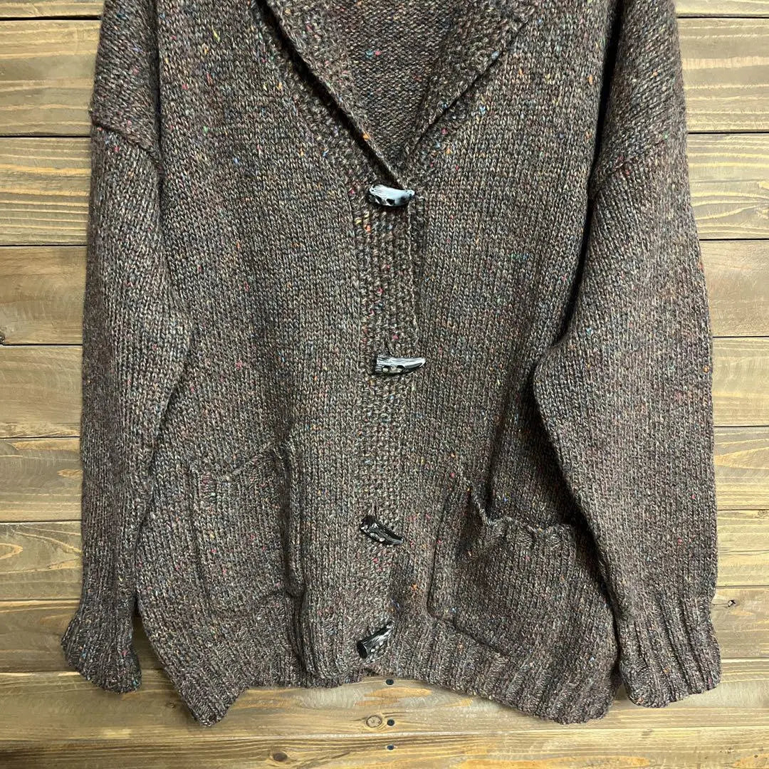 ♦︎ [Eddie Bauer] Vintage clothing, black tag, knit, cowichan sweater, L