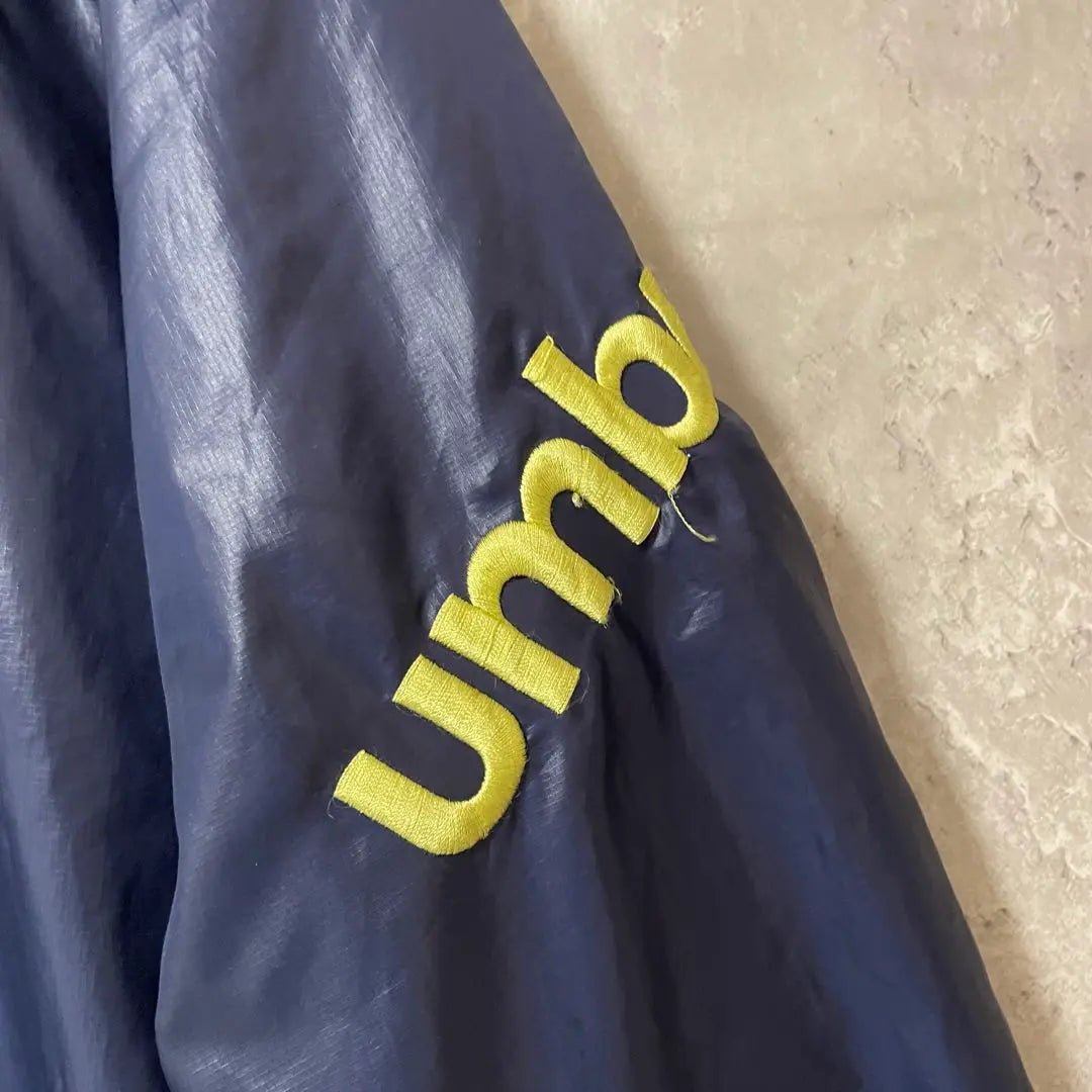 umbro nylon jacket mountain parka convenience store navy yellow green embroidery