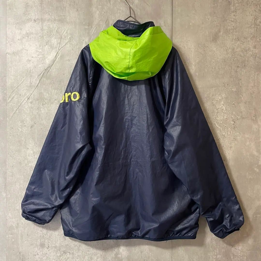 umbro nylon jacket mountain parka convenience store navy yellow green embroidery