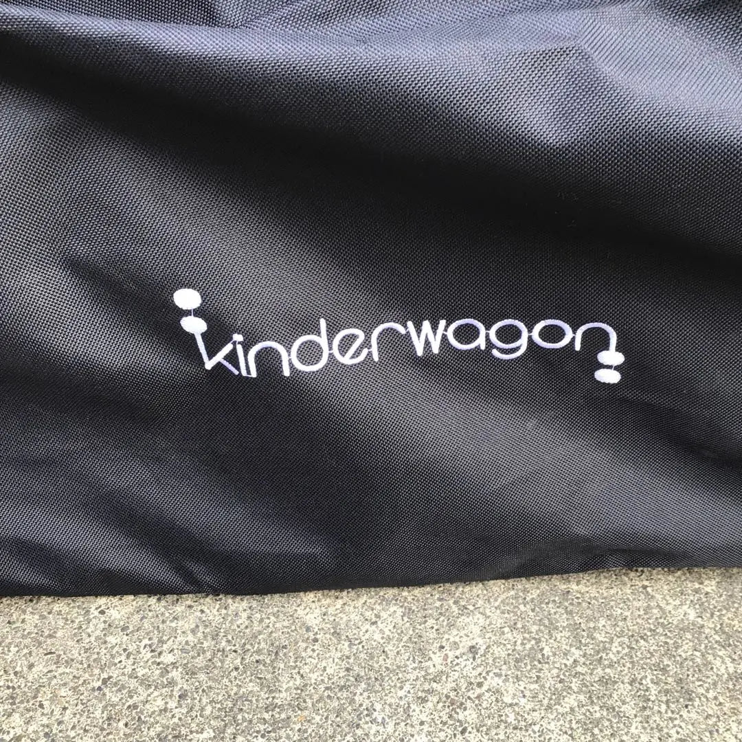 Cochecito de 2 plazas kinderwagon, gris, con bolsa de almacenamiento