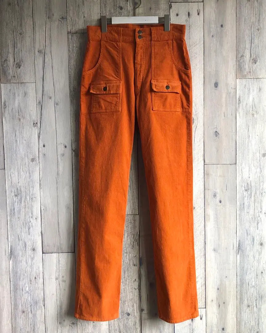 SINA COVA Corduroy Work Pants Orange Stretch