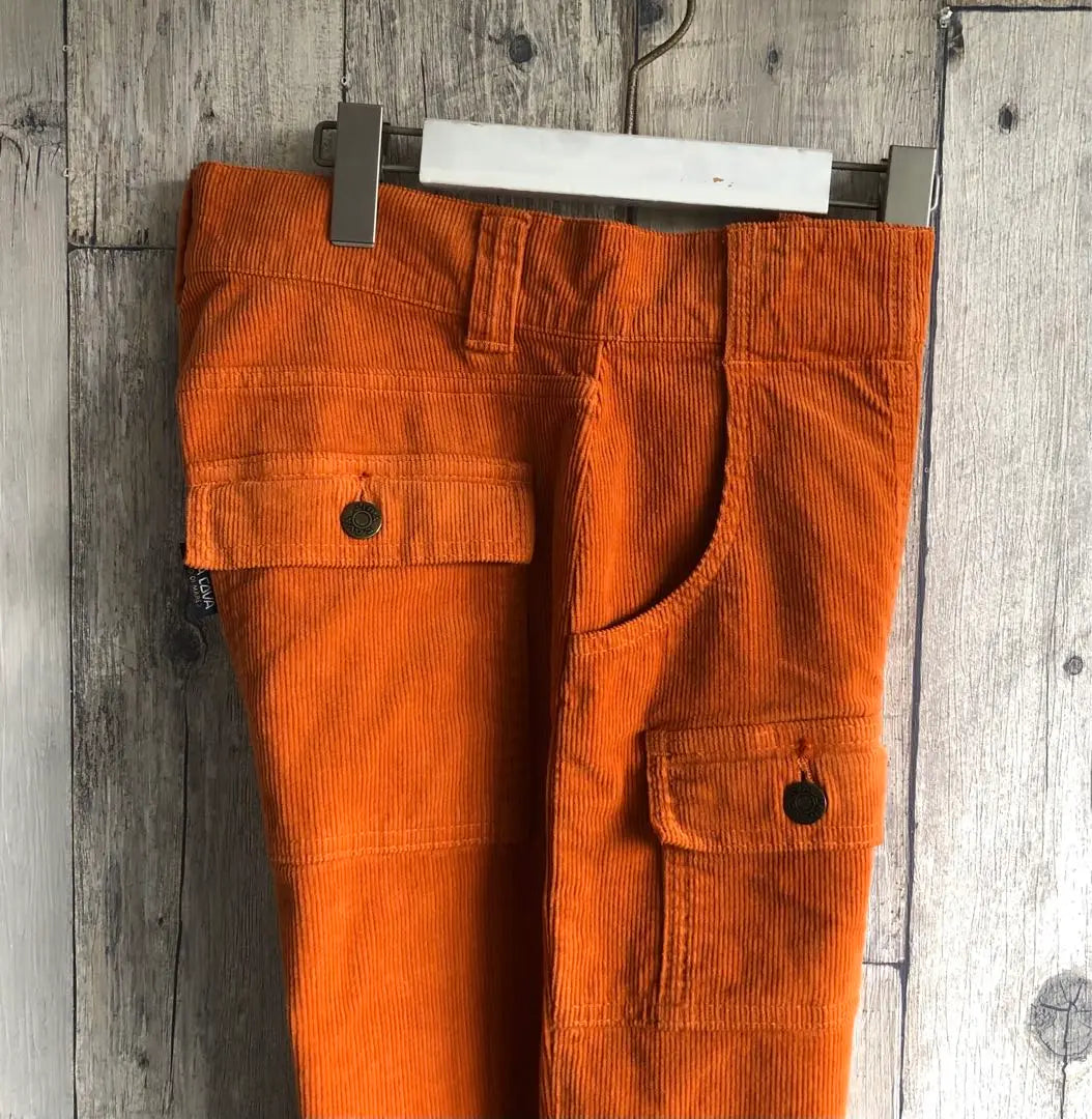 SINA COVA Corduroy Work Pants Orange Stretch