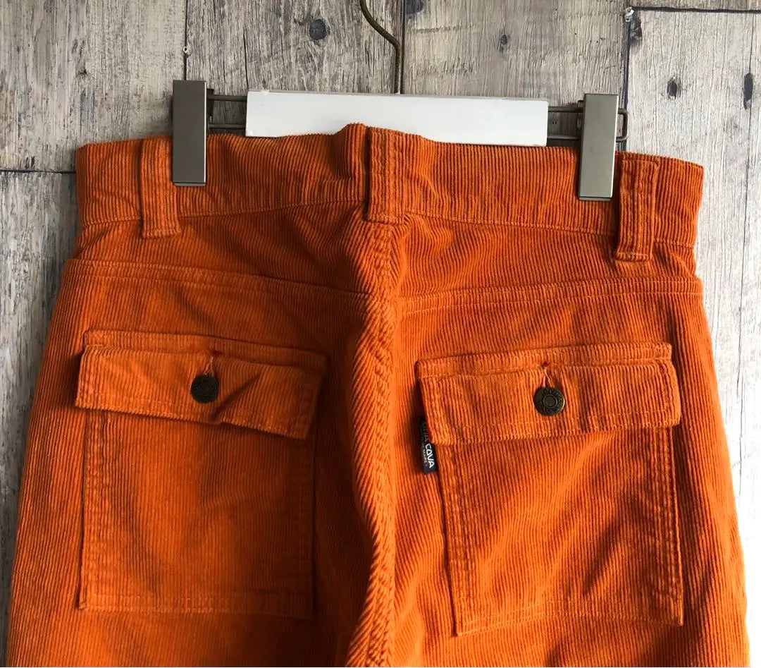 SINA COVA Corduroy Work Pants Orange Stretch