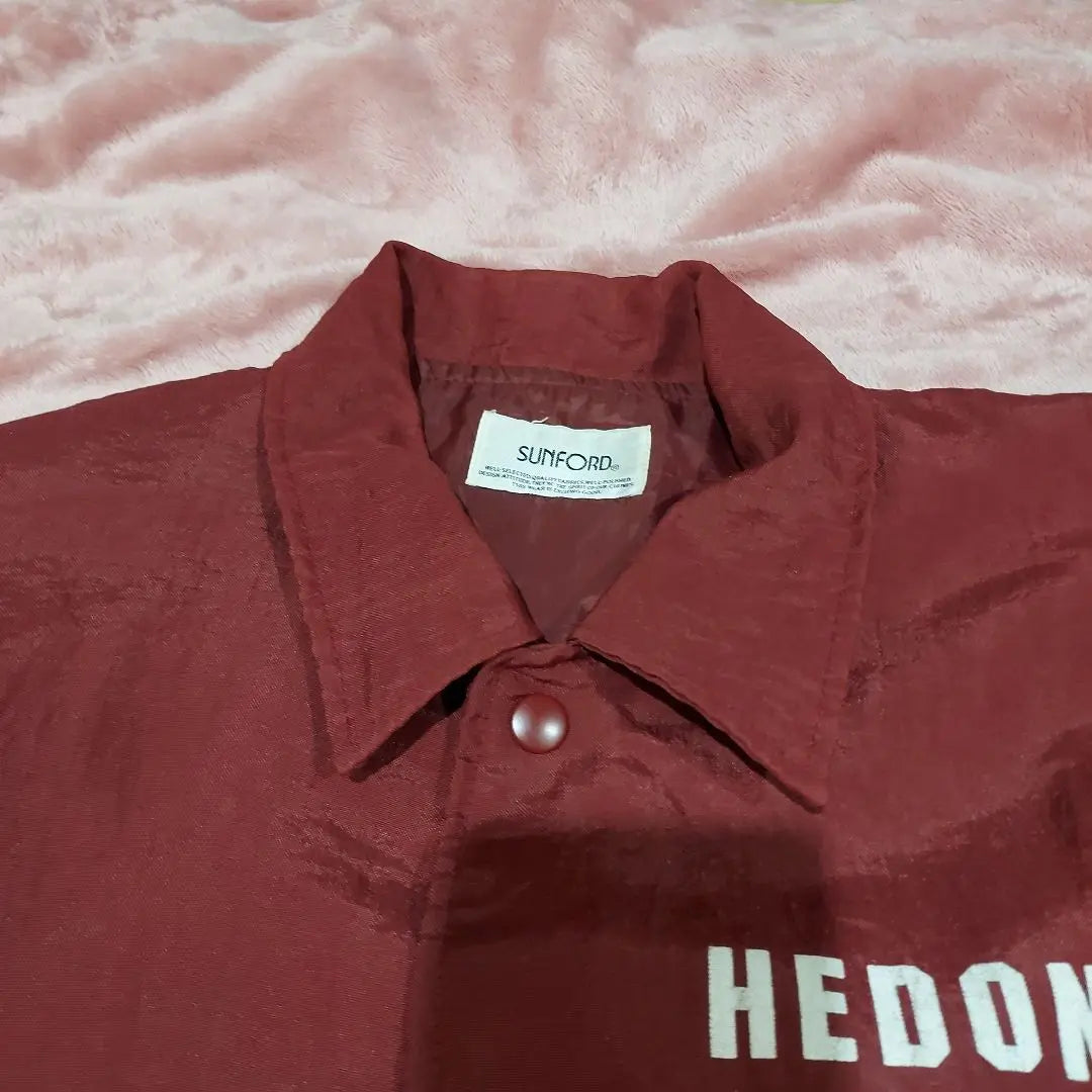 ☆Chaqueta de entrenador vintage en buen estado☆HEDONISMO, color rojo