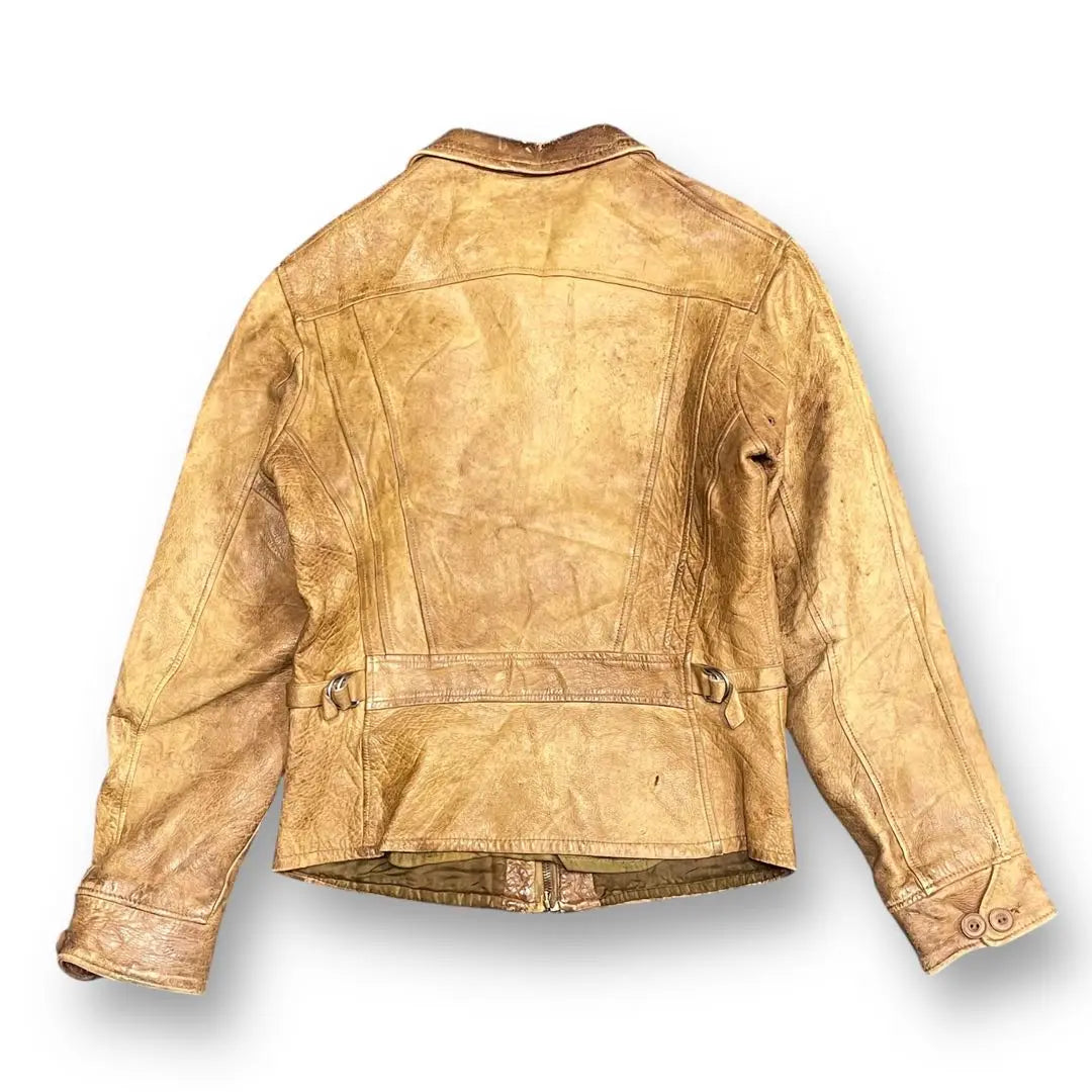 1930's Deerskin Leather Sports Jacket TALON Eyelet