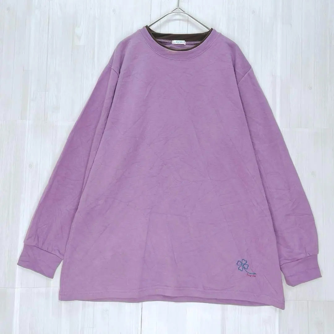 Reisiesta Crew Neck Sweatshirt Purple LL